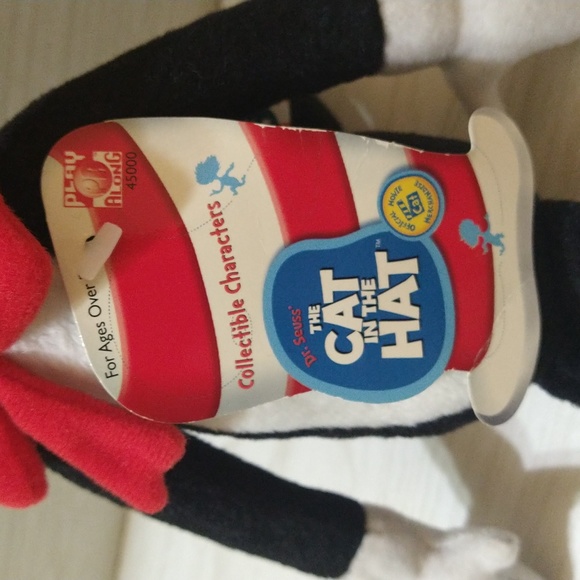 Vintage 2003 The Cat In The Hat Dr. Seuss  Poseable Plush Doll 11" - Picture 5 of 6